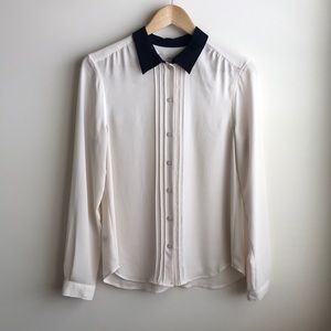 Loft button down top